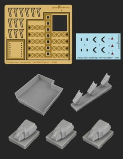 Green Strawberry 09820-1/350 - I.K.S. Amar - K´tinga Class - Shuttle Bay Resin & Photoetch Set