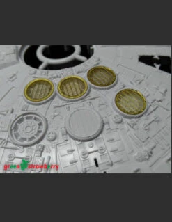 Green Strawberry 01715-1/144 YT-1300 "Millennium Falcon" Grills Photoetch Set -Model Toy Kit Store millenium falcon grills 2 60011.1653417374