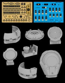 Green Strawberry 16622 - 1/350 NCC-1701-A - Bridge Photoetch & Resin Details Set