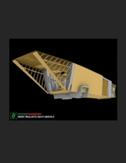 Green Strawberry 18422 - 1/72 "Razor Crest" - Cargo Bay - For AMT KIT -Model Toy Kit Store razor crest cargo bay preorder 6 50998.1680108338