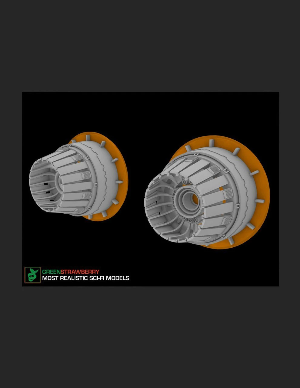 Green Strawberry 18322 - 1/72 "Razor Crest" - Engines - For AMT KIT 1 Green Strawberry 18322 - 1/72 "Razor Crest" - Engines - For AMT KIT