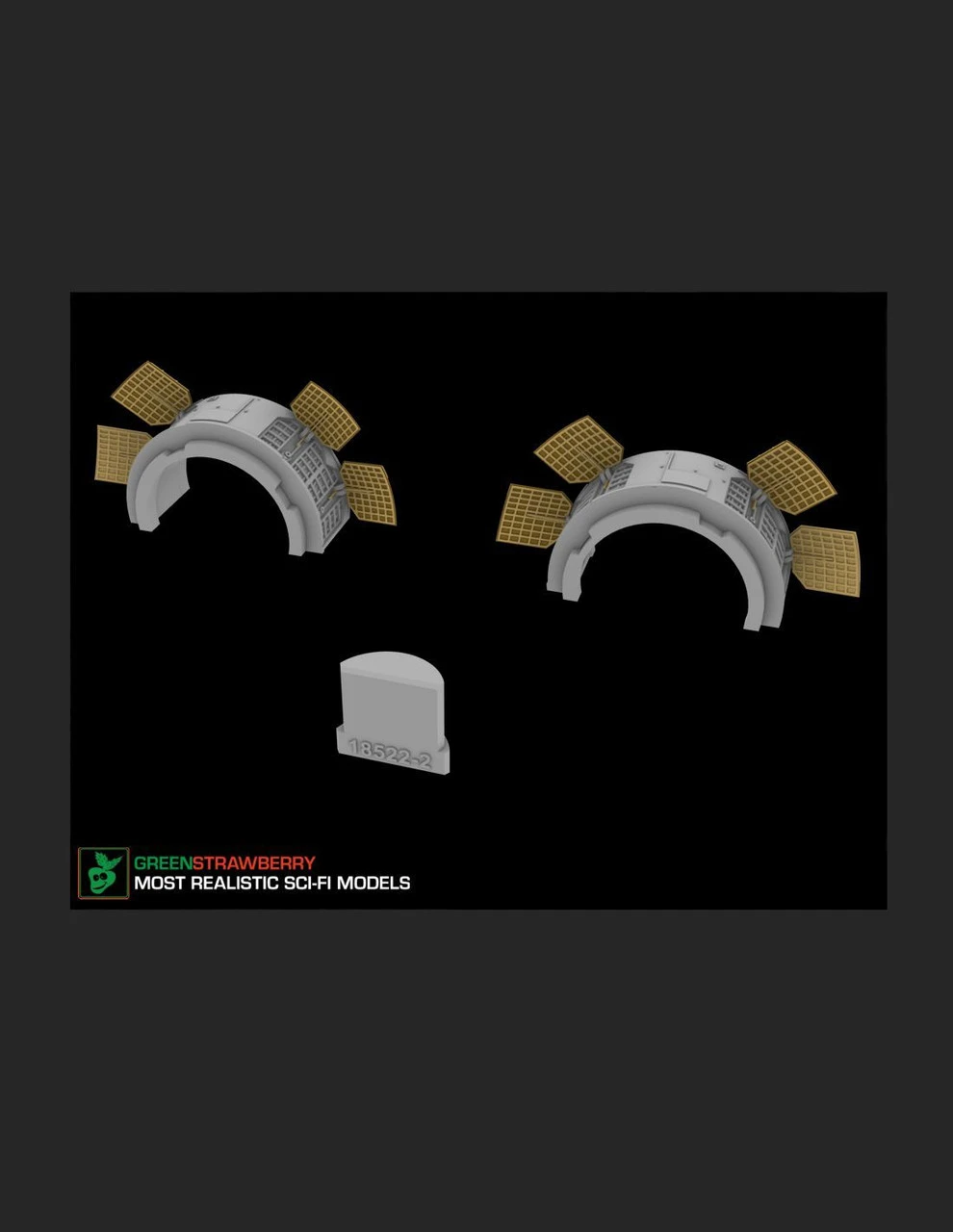 Green Strawberry 18522 - 1/72 "Razor Crest" - Flaps - For AMT KIT 1 Green Strawberry 18522 - 1/72 "Razor Crest" - Flaps - For AMT KIT