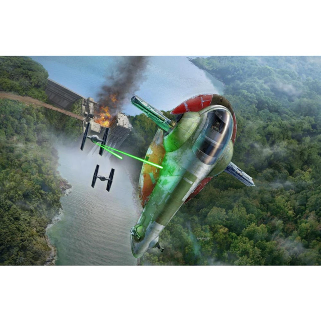 Revell 06785 - 1:88 Star Wars Boba Fett's Starship™ Model Kit 4 Revell 06785 - 1:88 Star Wars Boba Fett's Starship™ Model Kit - Image 4