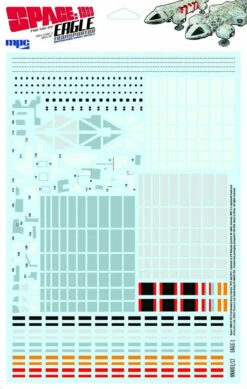 Polar Lights MKA051 - 1/48 Eagle Transporter Panel Decals Decal Set