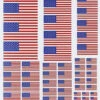 VUSA01MULTI - USA Stars & Stripes Vinyl Detailing Sheet