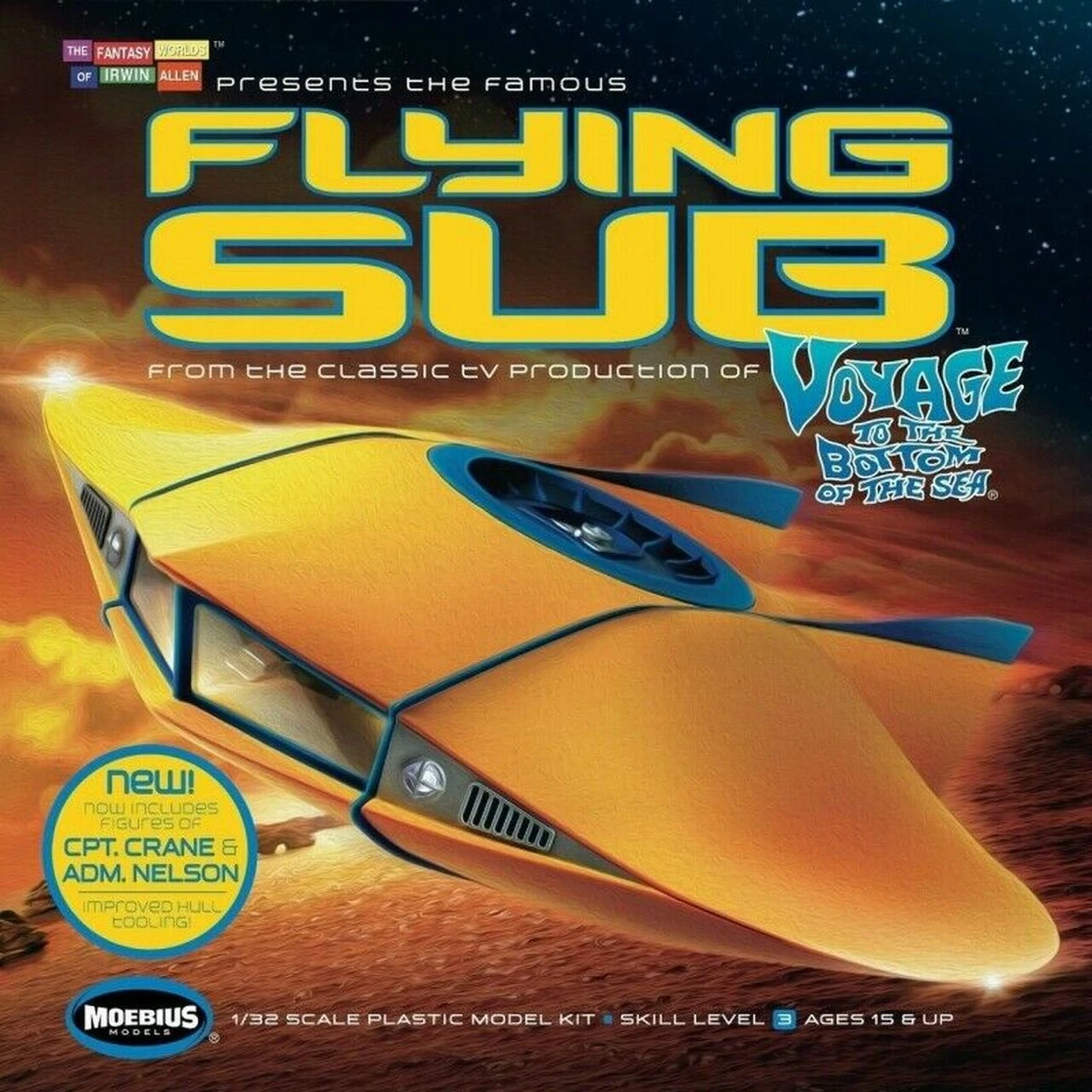 Moebius MMK817 - 1:32 Flying Sub From Voyage To The Bottom Of The Sea 1 Moebius MMK817 - 1:32 Flying Sub From Voyage To The Bottom Of The Sea