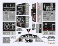 Paragrafix PGX193 - 1/43 DeAgostini Falcon Cockpit Photoetch Set -Model Toy Kit Store s l500 10 15786.1628769736 98800.1656005594