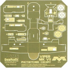 Paragrafix PGX144 - 1/32 Battlestar Galactica Viper Mk VII Lightable Photoetch Set FOR KIT: Moebius #916 / Revell 04989 -Model Toy Kit Store s l500 10 38547.1628856710 72033.1656005515