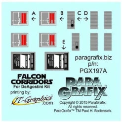 Paragrafix PGX197 - 1/43 DeAgostini Falcon Corridors Photoetch Set -Model Toy Kit Store s l500 12 83907.1633427212 50767.1633559502