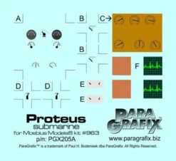Paragrafix PGX205 - 1/32 Proteus Photoetch Set For Moebius 963 -Model Toy Kit Store s l500 14 57840.1633427351 21767.1633567584