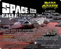 Paragrafix PGX177 - 1/72 Space: 1999 Eagle Photoetch Set For MPC791
