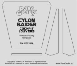 Paragrafix PGX186 - 1/32 Cylon Raider Cockpit Louvers For Moebius 941 -Model Toy Kit Store s l500 8 25511.1516426384 24674.1656005571