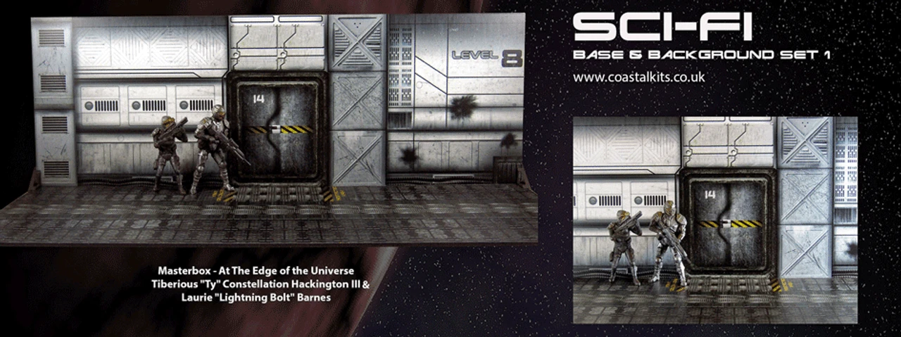 Coastal Kits CKSFBB01 - SciFi Base & Background Set 1 2 Coastal Kits CKSFBB01 - SciFi Base & Background Set 1 - Image 2