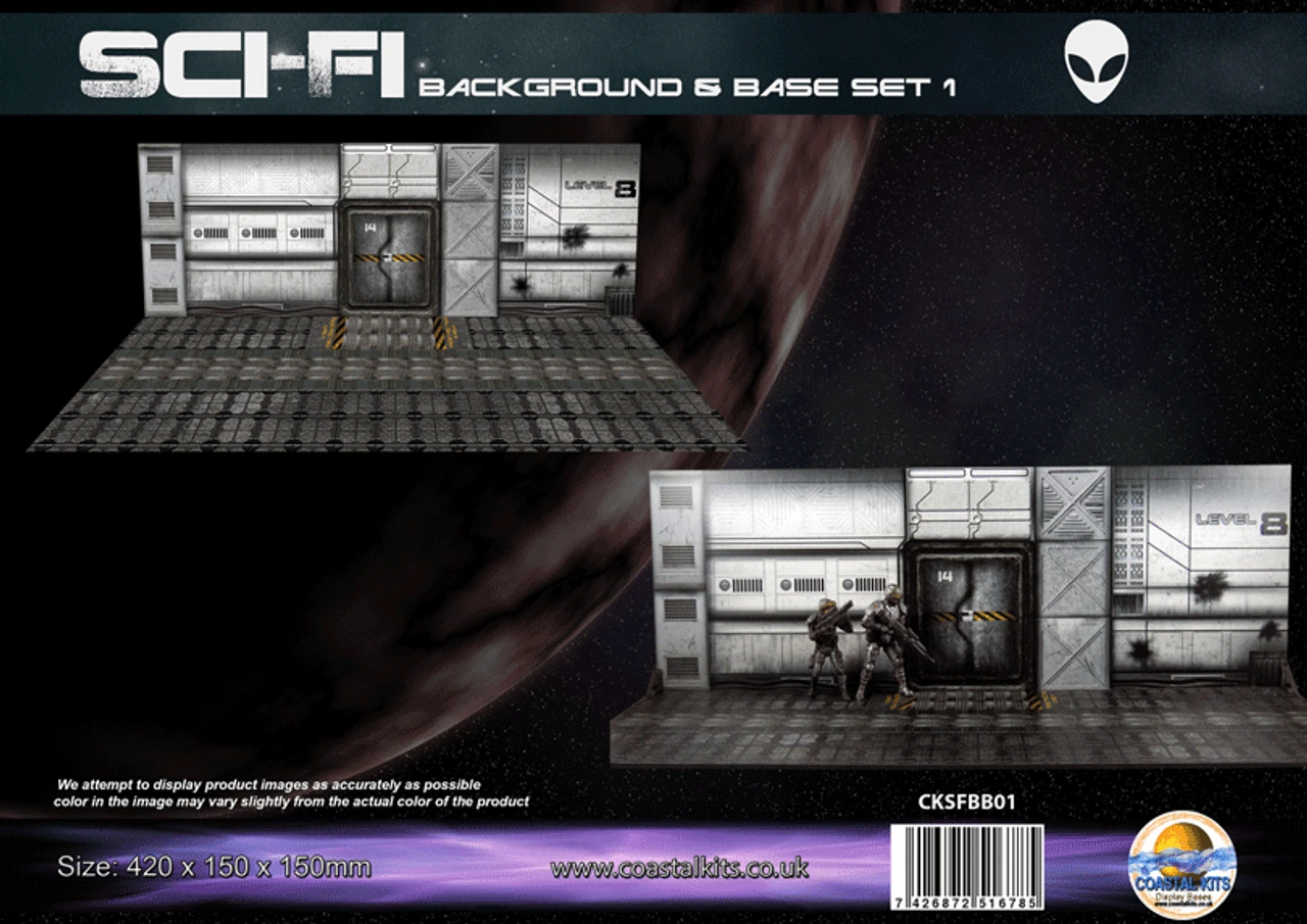 Coastal Kits CKSFBB01 - SciFi Base & Background Set 1 1 Coastal Kits CKSFBB01 - SciFi Base & Background Set 1