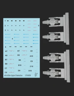 Green Strawberry 03017-1_1400 Shuttle Type Danube Resin Set