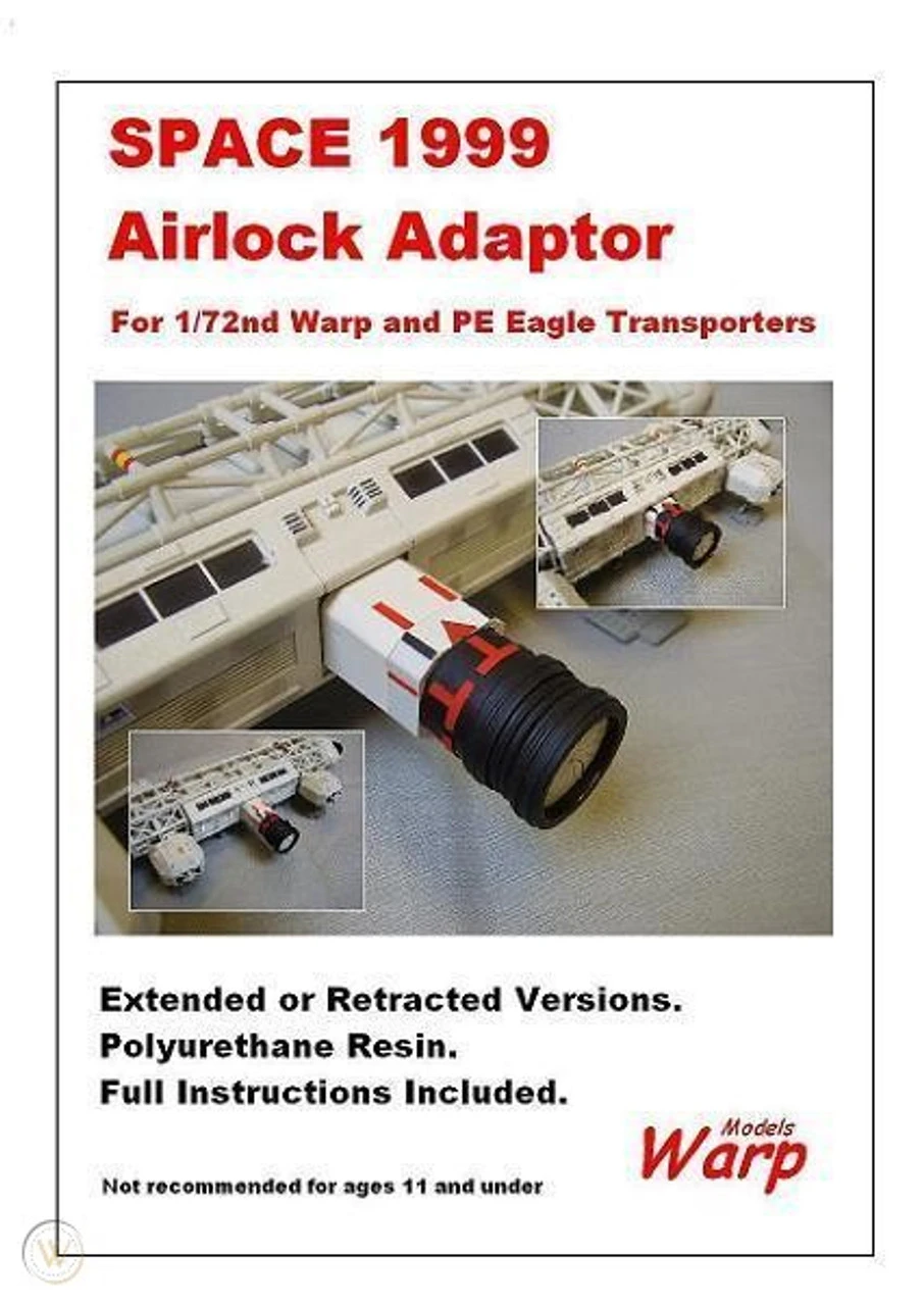 Warp Models - 1/72 Space 1999 Eagle Transporter Airlock Adaptor Model Kit 1 Warp Models - 1/72 Space 1999 Eagle Transporter Airlock Adaptor Model Kit