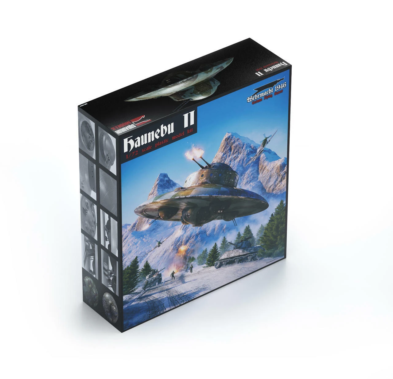 MPC Squadron Models 39004 - 1/72 Haunebu II German Flying Saucer UFO Model Kit 2 MPC Squadron Models 39004 - 1/72 Haunebu II German Flying Saucer UFO Model Kit - Image 2