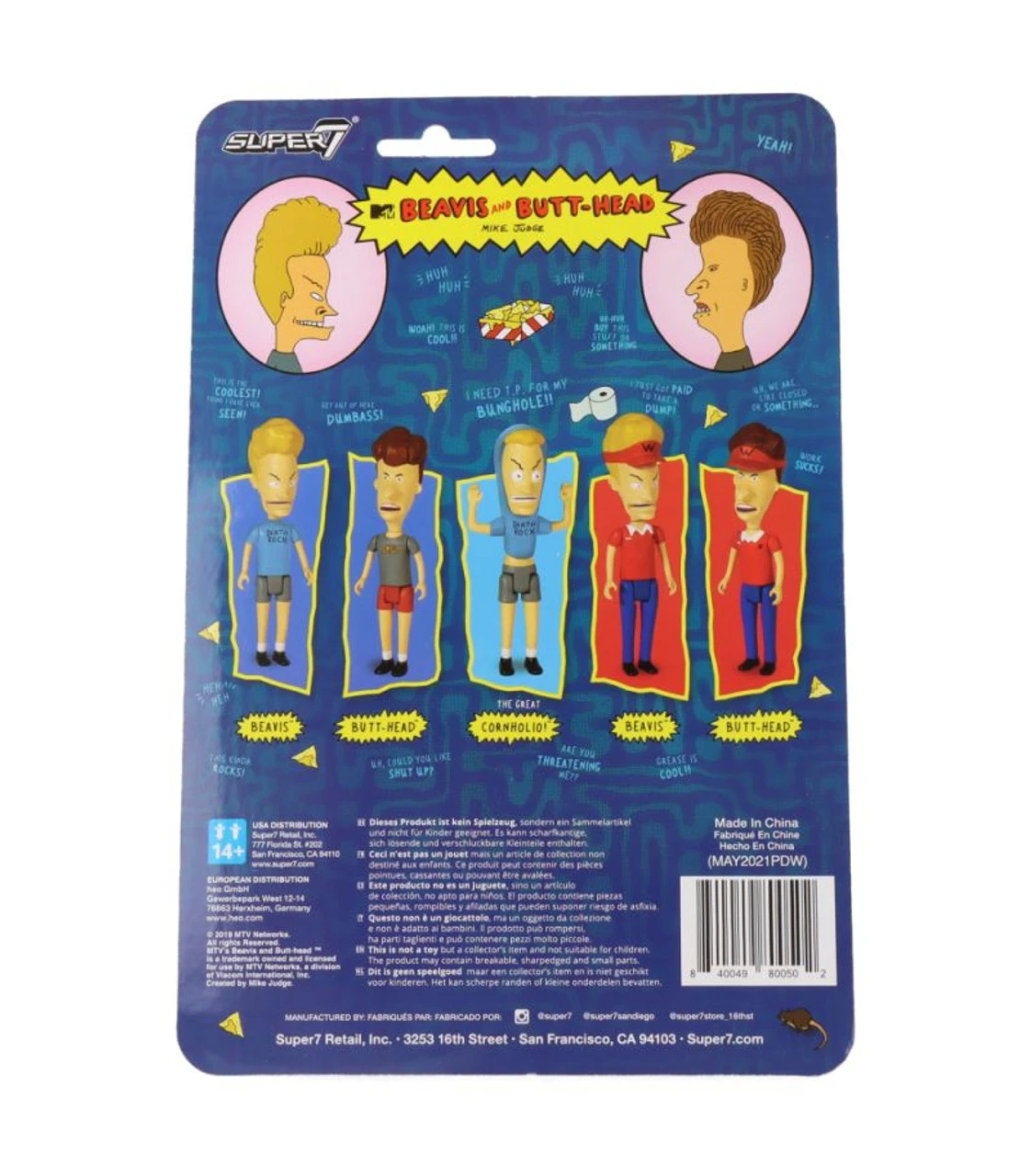 ReAction Figures - 5" 'Beavis And Butthead' The Great Cornholio Action Figure 4 ReAction Figures - 5" 'Beavis And Butthead' The Great Cornholio Action Figure - Image 4