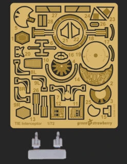 Green Strawberry 02216-1/72 TIE Interceptor Photoetch & Resin Set