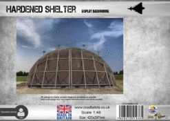 Coastal Kits CKS900BG-48 - 1:48 Scale Hardened Aircraft Shelter Display Background