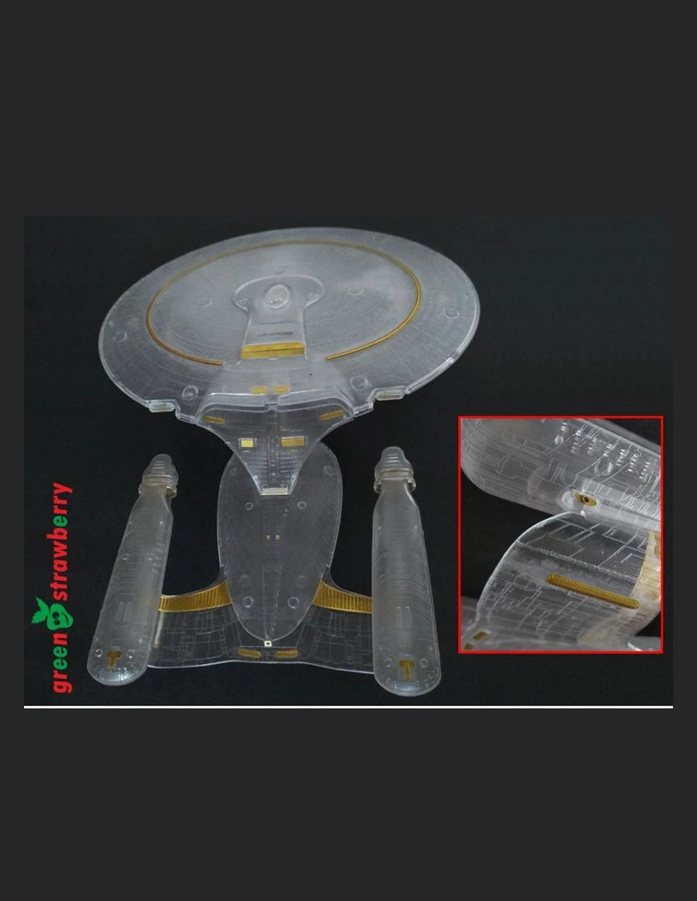 Green Strawberry 03717-1_1400 U.S.S. Enterprise NCC-1701-D Photoetch Set 2 Green Strawberry 03717-1_1400 U.S.S. Enterprise NCC-1701-D Photoetch Set - Image 2