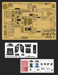 Green Strawberry 01015-1/32 Colonial Viper Mk.VII - Cockpit & Exterior Photoetch Set