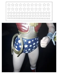 Aztek Dummy AD-78 - Moebius 1/8 Wonder Woman Replacement Vinyl Stars
